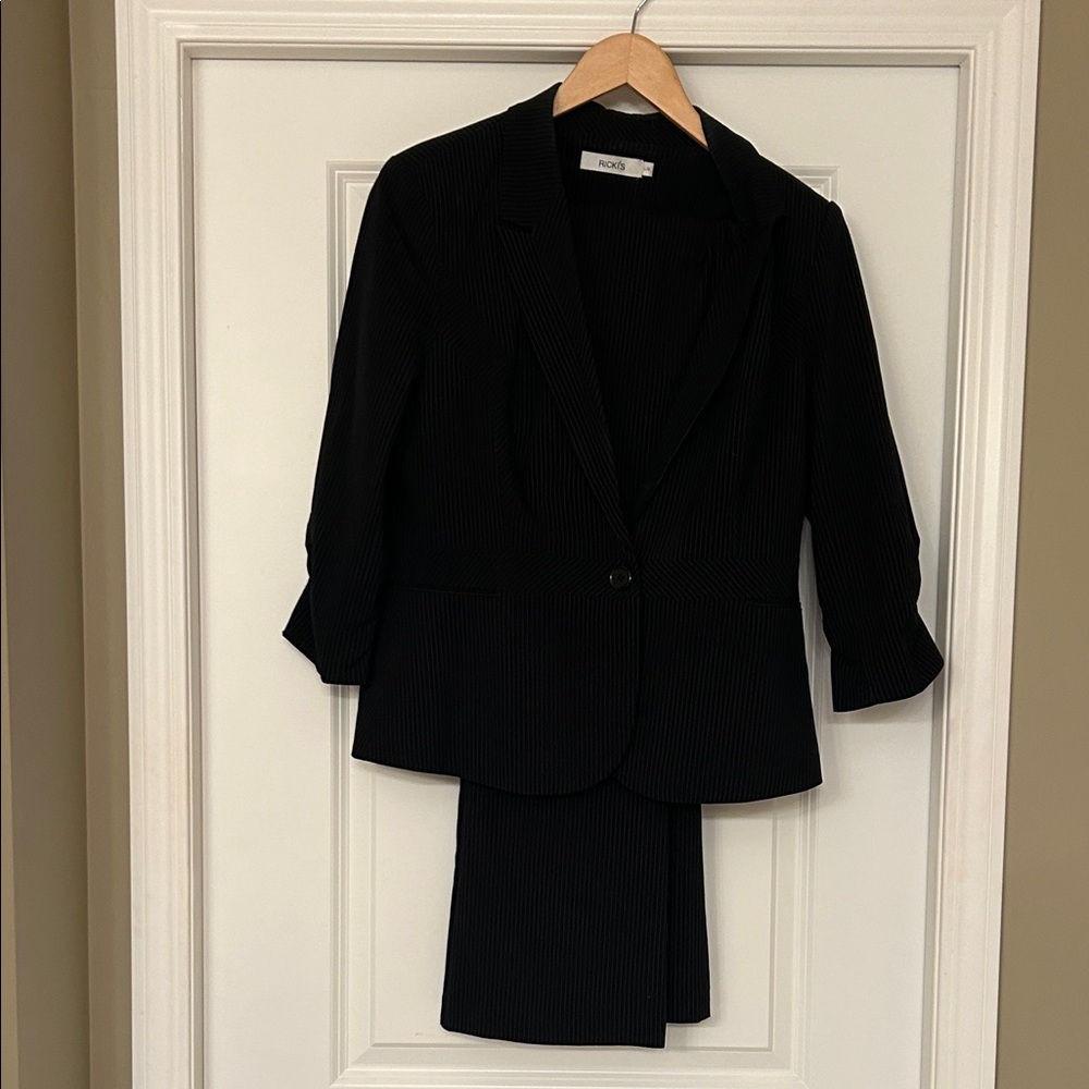 Ricki's Black Pinstripe Pantsuit